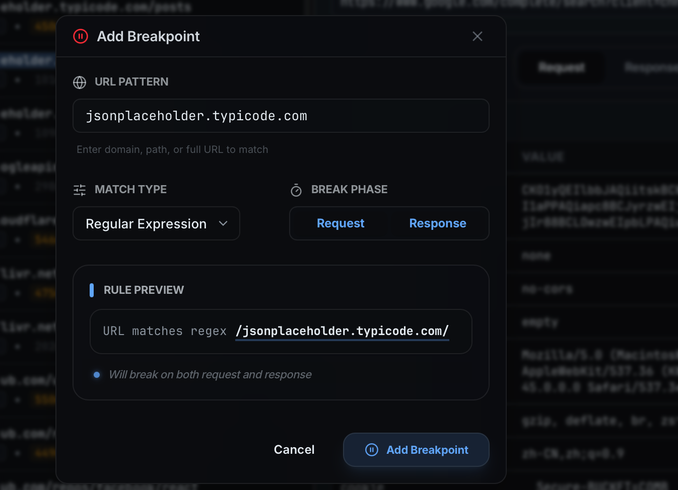 Breakpoints Interface - 1